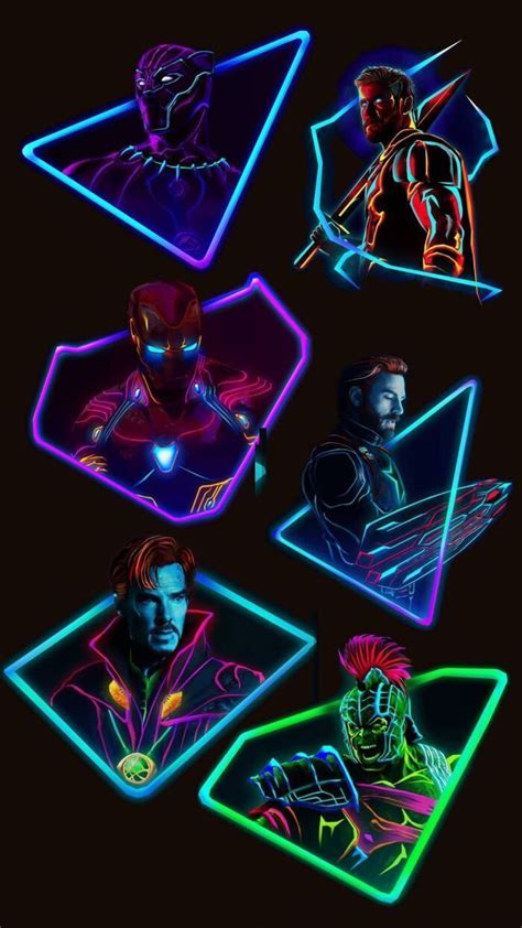 Neon Avenger Wallpapers Wallpaper Cave