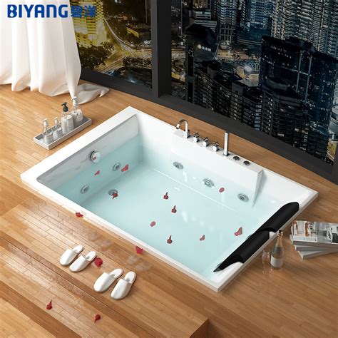 biyo press acrylic double bathtub home adult embedded japanese style deep bubble temperature