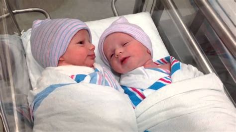 Newborn One Hour Old Twins Have First Conversation Youtube