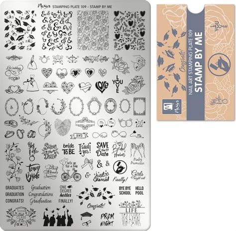 Moyra Stamping Plate 109 Stamp By Me Alles Over Gelnagels