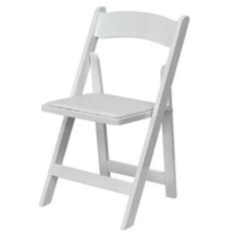 Featuring a padded vinyl seat, our white folding chair will. White padded folding chair resin rentals Memphis TN ...