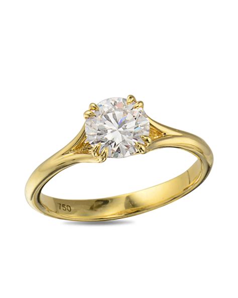 yellow gold diamond engagement ring turgeon raine