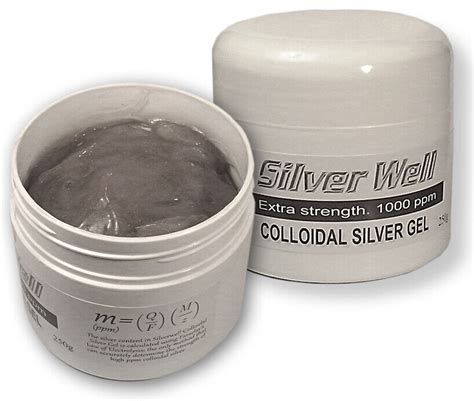 Colloidal Silver Gel Cream Extra Strength 1000 Ppm Psoriasis Eczema