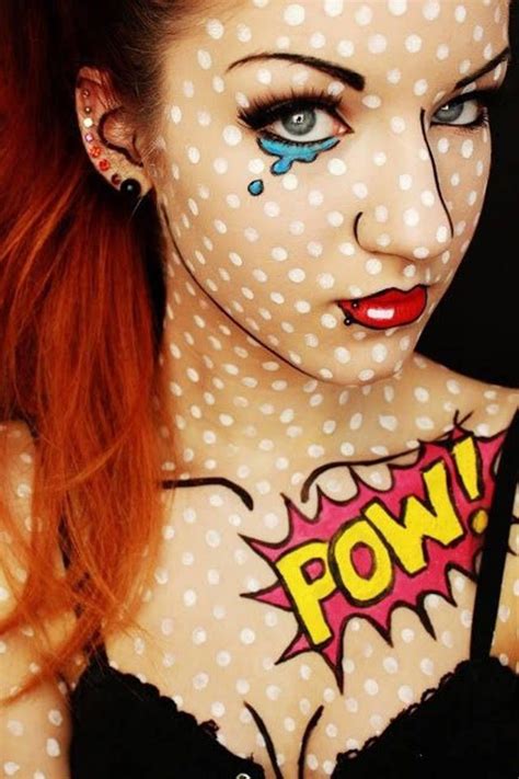 Pop Art Makeup Halloween Makeup Looks Halloween Make Halloween Costumes For Girls