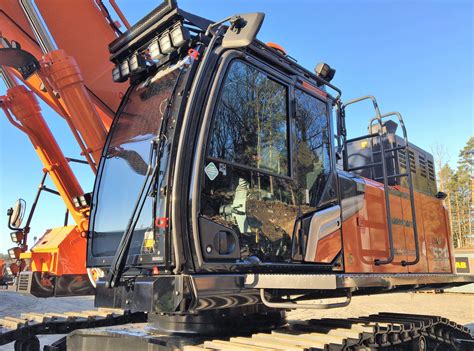 Hitachi Large Excavator Model Zx530lch 7 At Work In Sweden The