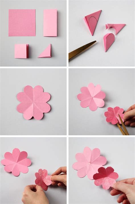 Simple Paper Flower Paper Flower Wreaths Paper Flowers Craft Flower