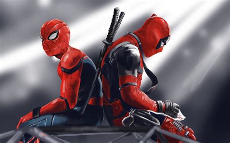 1920x1200 Spidey And Deadpool 1080p Resolution Hd 4k Wallpapers Images