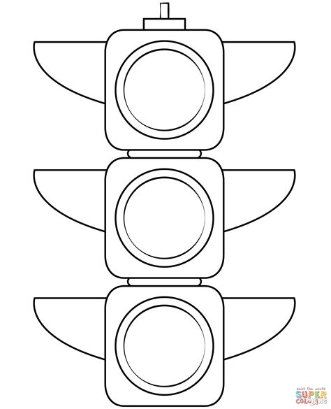 Traffic Light Coloring Page Free Printable Coloring Page Coloring Home