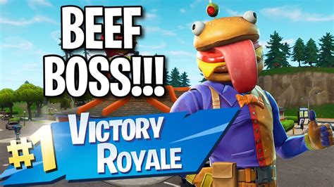New Beef Boss Outfit 10 Kill Solo Victory Fortnite Battle