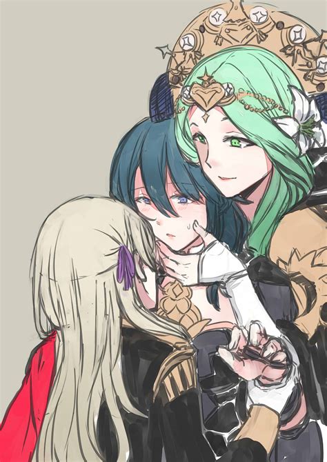 Rhea Byleth And Edelgard Edelgard Fire Emblem 4 Fire Emblem Warriors Blue Anime Anime