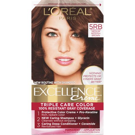 Loreal Paris Excellence Creme Permanent Triple Care Hair Color 5rb