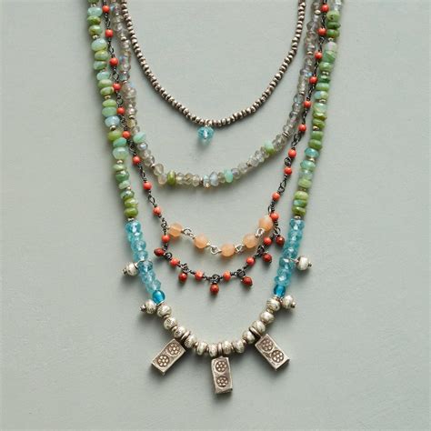Off The Coast Necklace Sparked With Thai Silver And Awash In Color