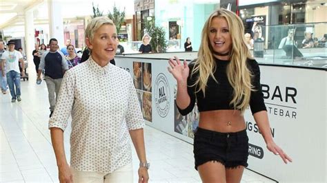 Britney Spears Hilariously Teaches Ellen Degeneres How To Strut Through A Mall Hips Dont Lie