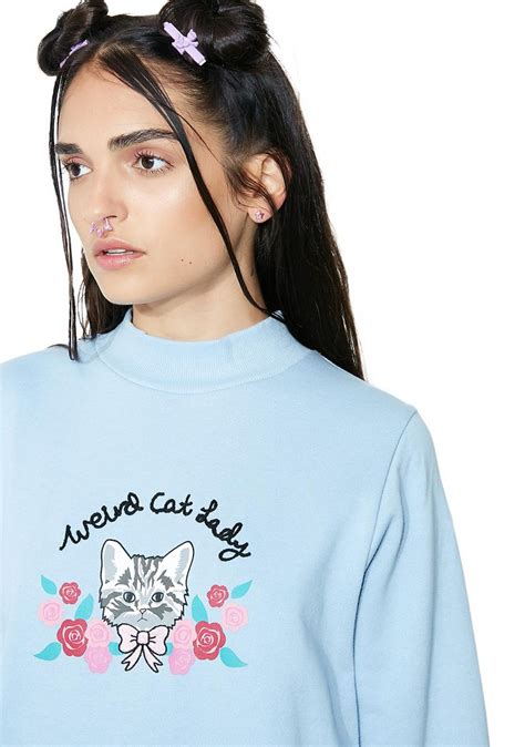 Weird Cat Lady Sweatshirt Sweatshirts Women Crazy Cats Lady