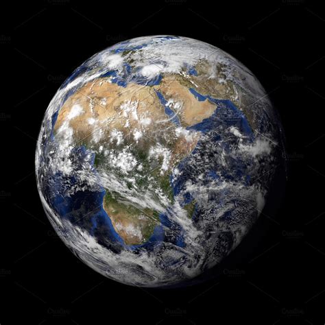 Planet Earth With Clouds Render High Quality Abstract Stock Photos