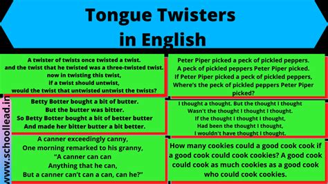 Tongue Twisters Betty Botter