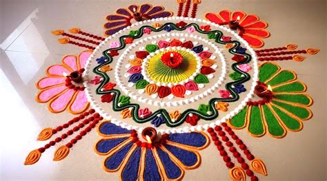 Design trends for the coming year are always big news and 2021 is just around the corner, out with the old and in with the new has never been more wished for. Easy Rangoli Designs for Diwali 2019: Simple Rangoli ...