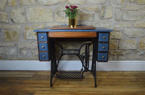 Restyled Vintage Singer Treadle Dressing Table Old Sewing Machine