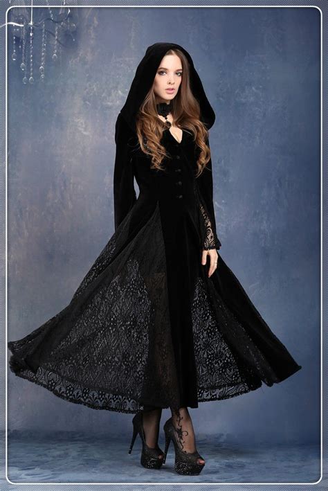 Vampire Hooded Gown Vampire Dress Gothic Dress Fashion
