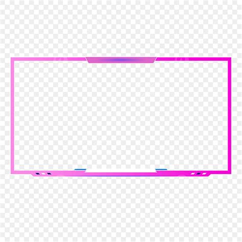 Pink Overlays Clipart Transparent Background Pink Twitch Overlay