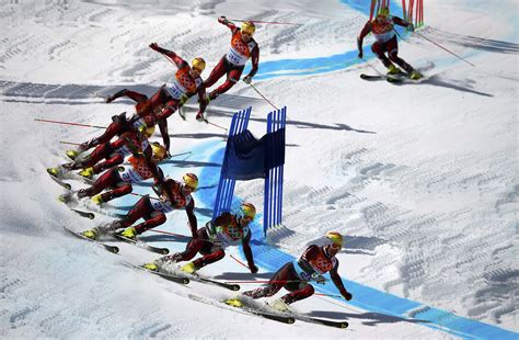 Croatias Kostelic Clears A Gate During The Second Run Of The Mens