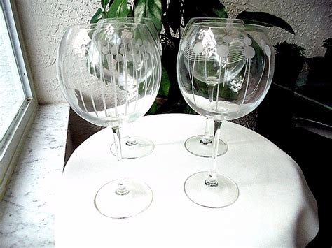 Set Of 4 Mikasa Cheers Tall Balloon Wine Glasses Glassware