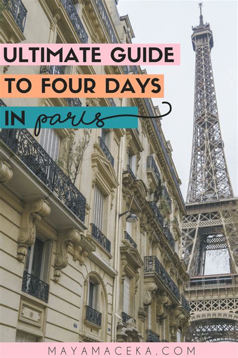 The Ultimate Guide To Four Days In Paris Paris France Travel Paris