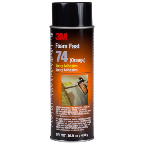 3m Foam Fast 74 Spray Glue Adhesive 24 Fl Oz 169 Oz Net Wt