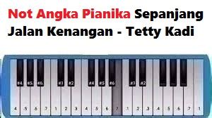 Not Angka Pianika Sepanjang Jalan Kenangan - Tetty Kadi - CalonPintar.Com