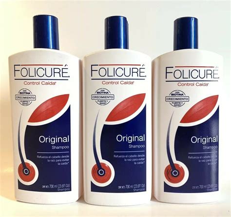 3x Folicure Original Shampoo For Fuller Thicker Hair 236 Oz 700ml