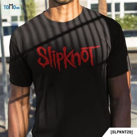 Jual Slipknot Logo Type Black Kaos Band Di Lapak Tomoinc Store