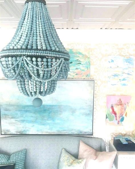 Best 10 Of Turquoise Wood Bead Chandeliers