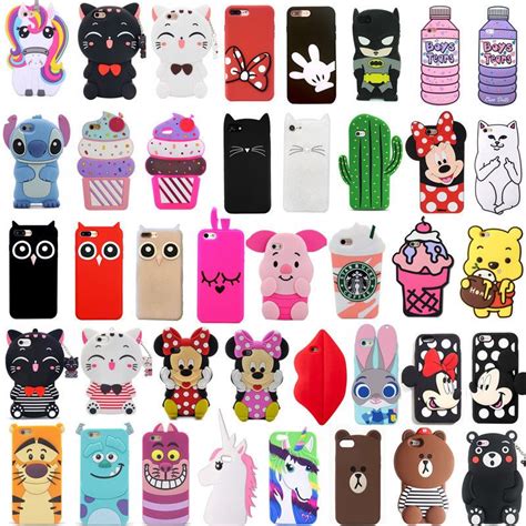 Hot 3d Cute Animals Cartoon Soft Silicone Phone Case Cover For Huawei