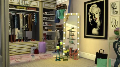 Sims 4 Speed Build Walk In Closet Cc Build Youtube