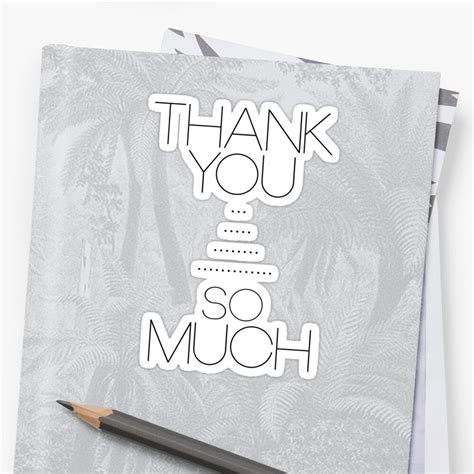 Thank Youso Much Sticker By Film Terms Redbubble