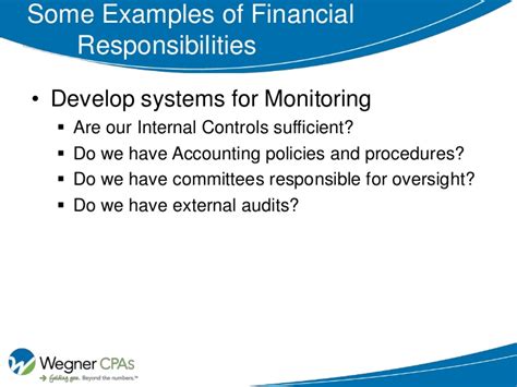 Capital budgeting technique can be extremely useful in identifying potential opportunities and evaluating their economic viability. Financial Responsibilities Of Board Members