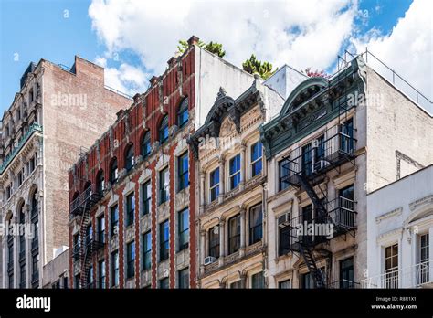 Typical Buildings In Soho Cast Iron Historic District In New York City