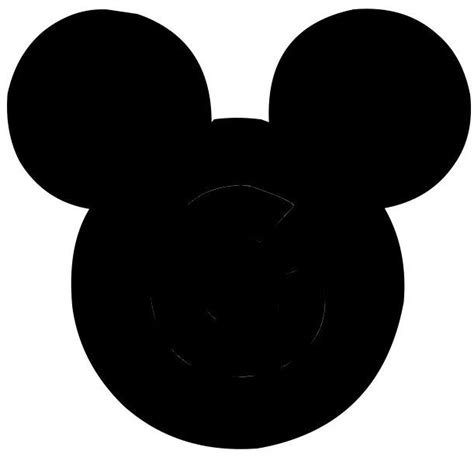 Black Mickey Head Mickey Mouse Silhouette Mickey Mouse Clubhouse