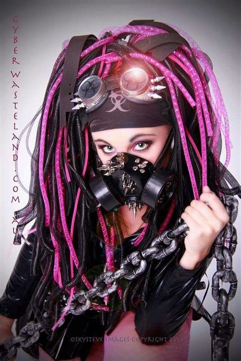 Cybergoth Pink Black Cybergoth Goth Subculture Cybergoth Fashion