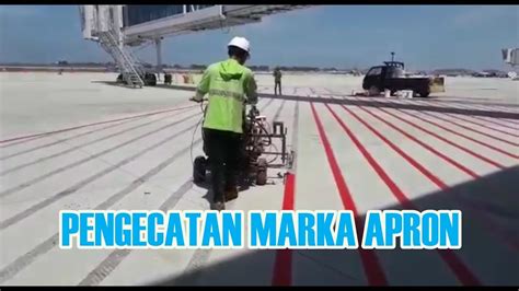 Cat Marka Runway Apron New Yogyakarta International Airport Youtube