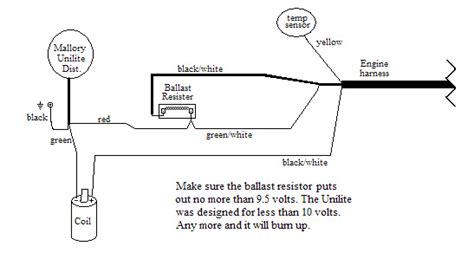Wiring diagrams and tech notes. Mallory Unilite Distributor Wiring - Electrical - The Classic Zcar Club