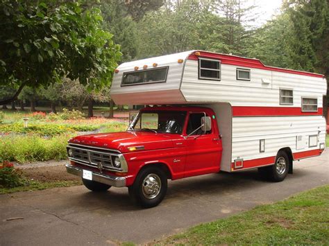 1972 Ford F350 Dually Camper Special Rare Vintage Class C Rv Road Trips Ford And Rv