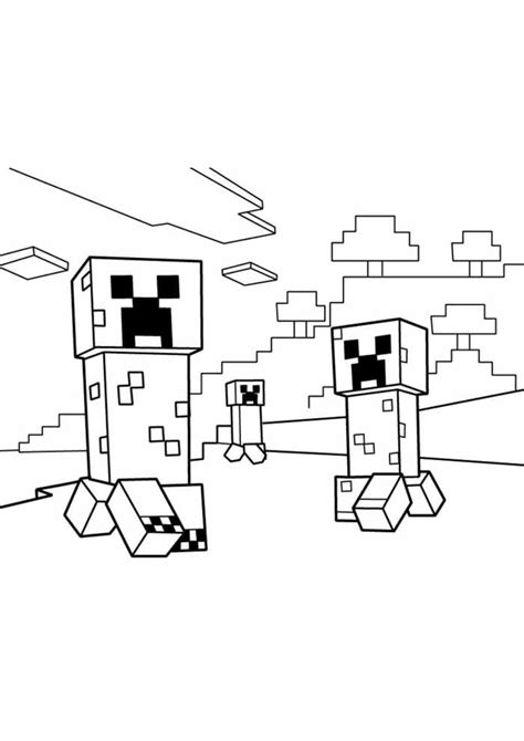 72 Desenhos do Minecraft para Colorir Amor de Papéis