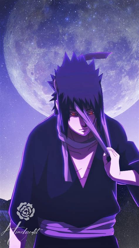 Sasuke Uchiha Ii Aesthetic Anime Edit Naruto Purple Uzumaki Hd