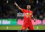 LE HAVRE - Andre Morgan Rami Ayew of Ghana during the International ...
