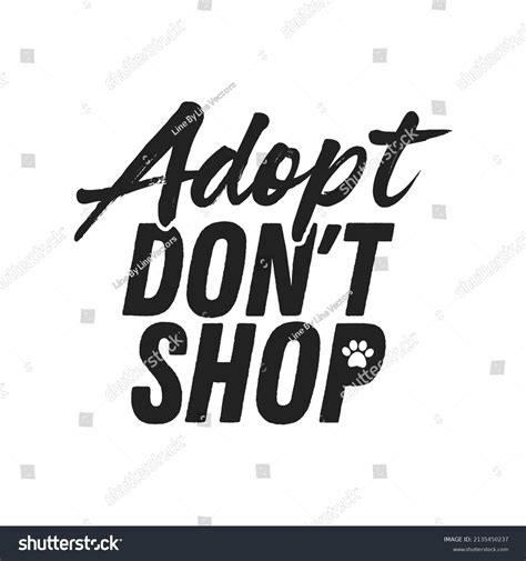 Adopt Dont Shop Pet Shelter Save Stock Vector (Royalty Free) 2135450237