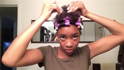 Hair wig has natural look as the picture shows. Perm Rod Set |Short Natural Hair| - YouTube