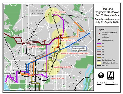 Shady Grove Metro Map