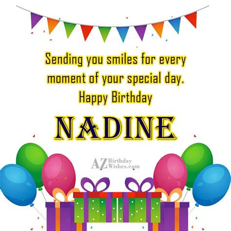 Happy Birthday Nadine
