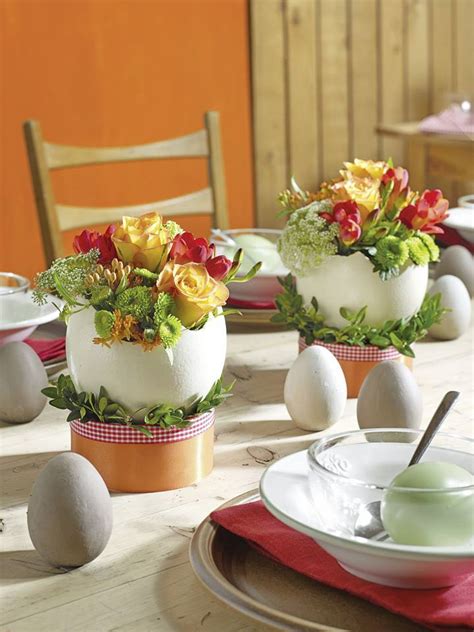 Diy Easter Ostrich Eggshell Floral Arrangement European Floral Art School